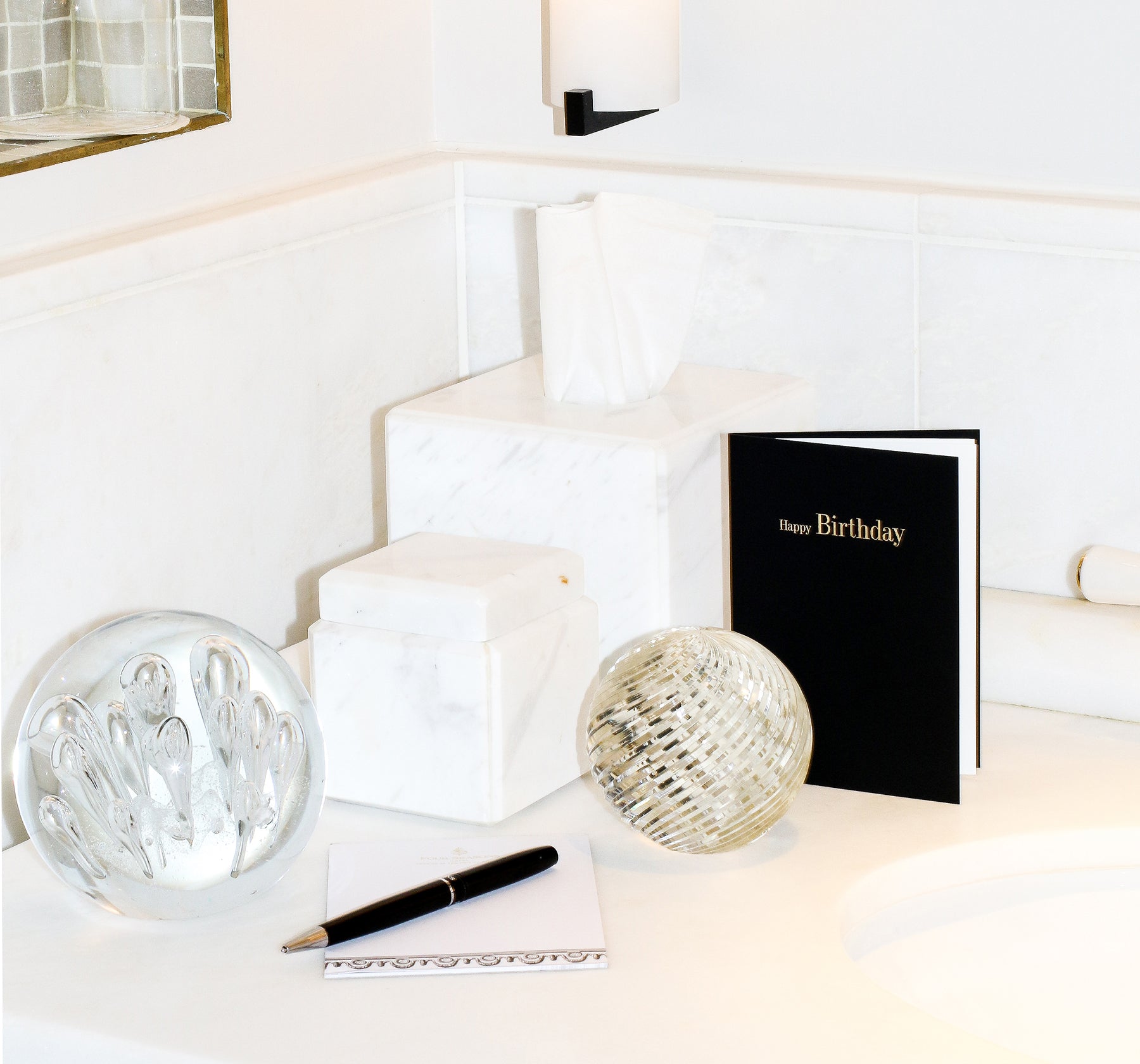 Happy Birthday Luxury Black Card - Story of Elegance