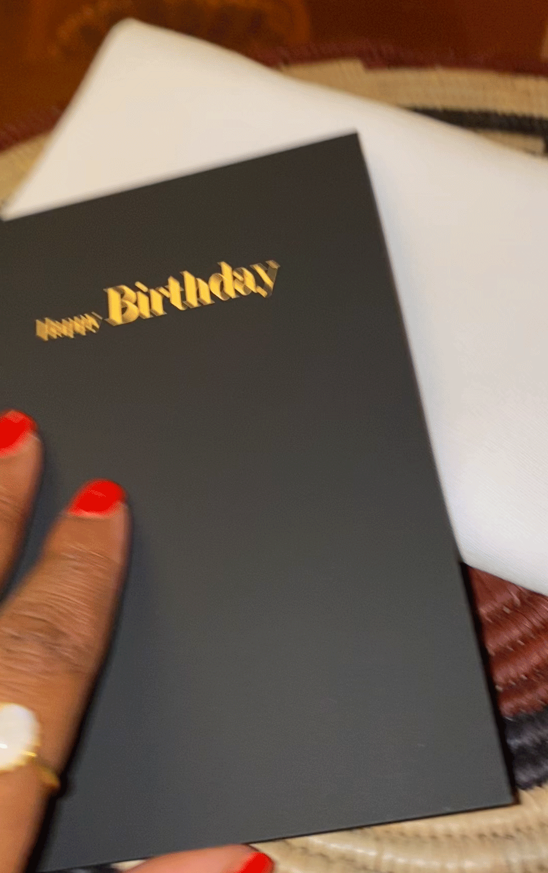 Story of Elegance Lifestyle Calligraphy Birthday Card