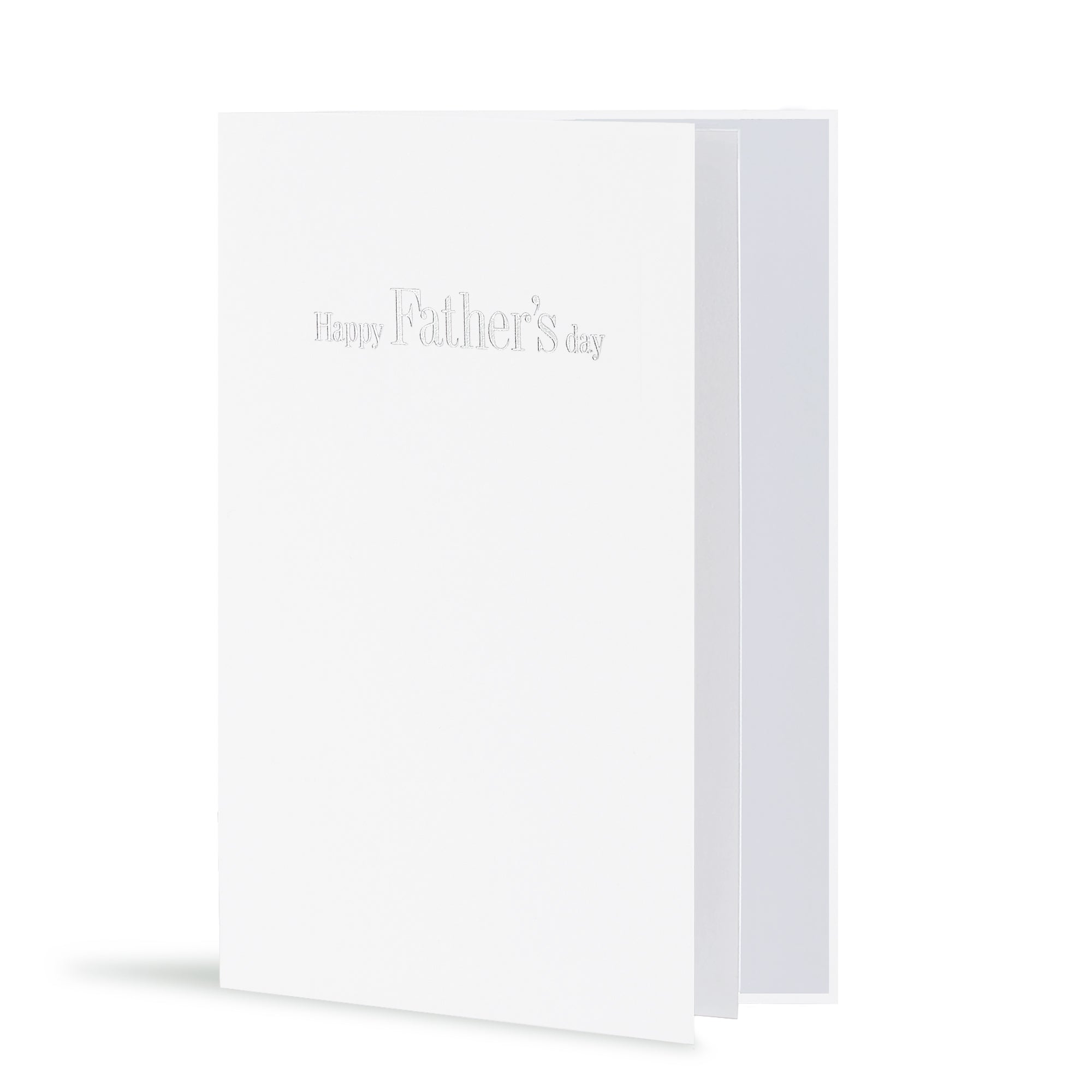 Happy Father's Day Card, White