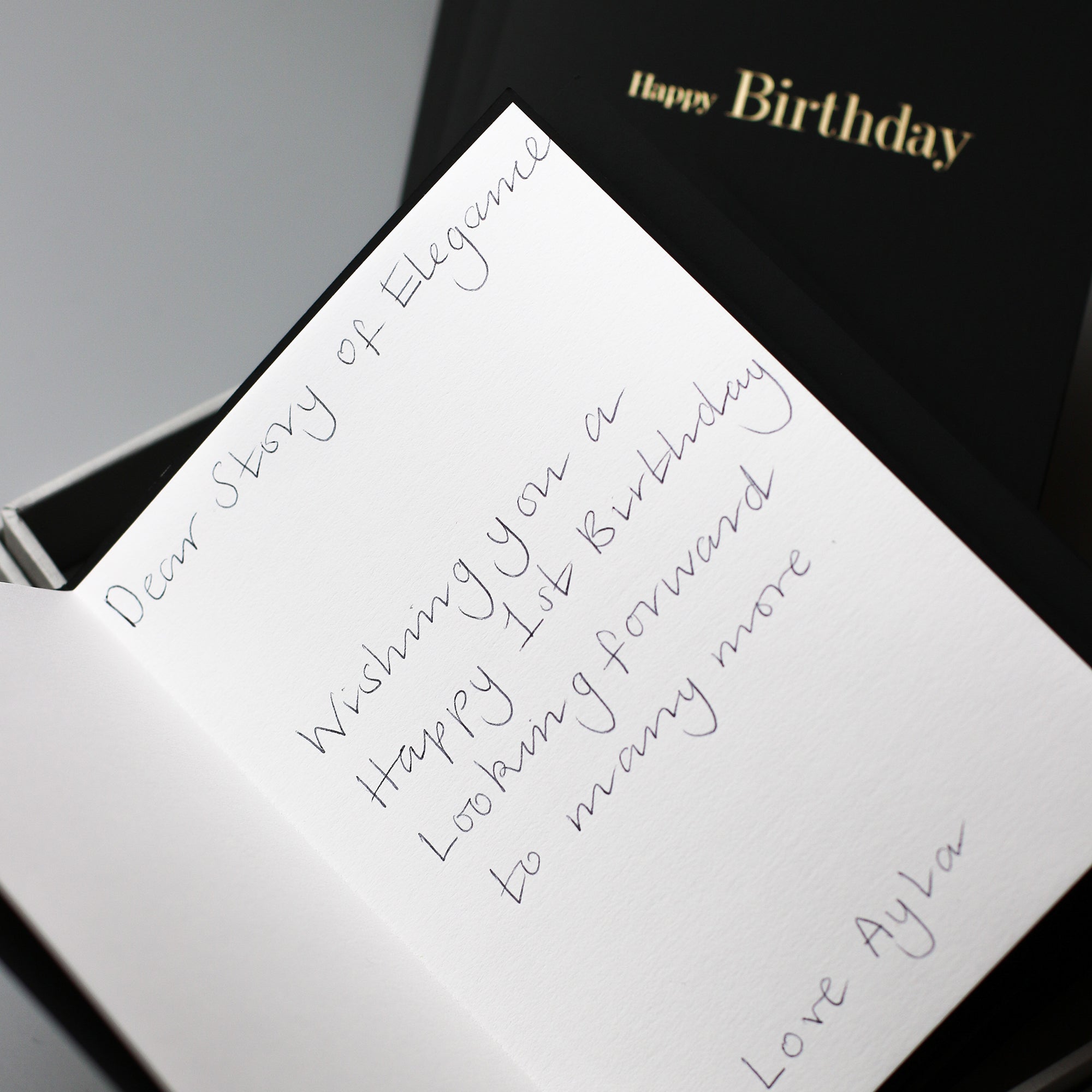 Personalised Handwritten Greeting Card Message