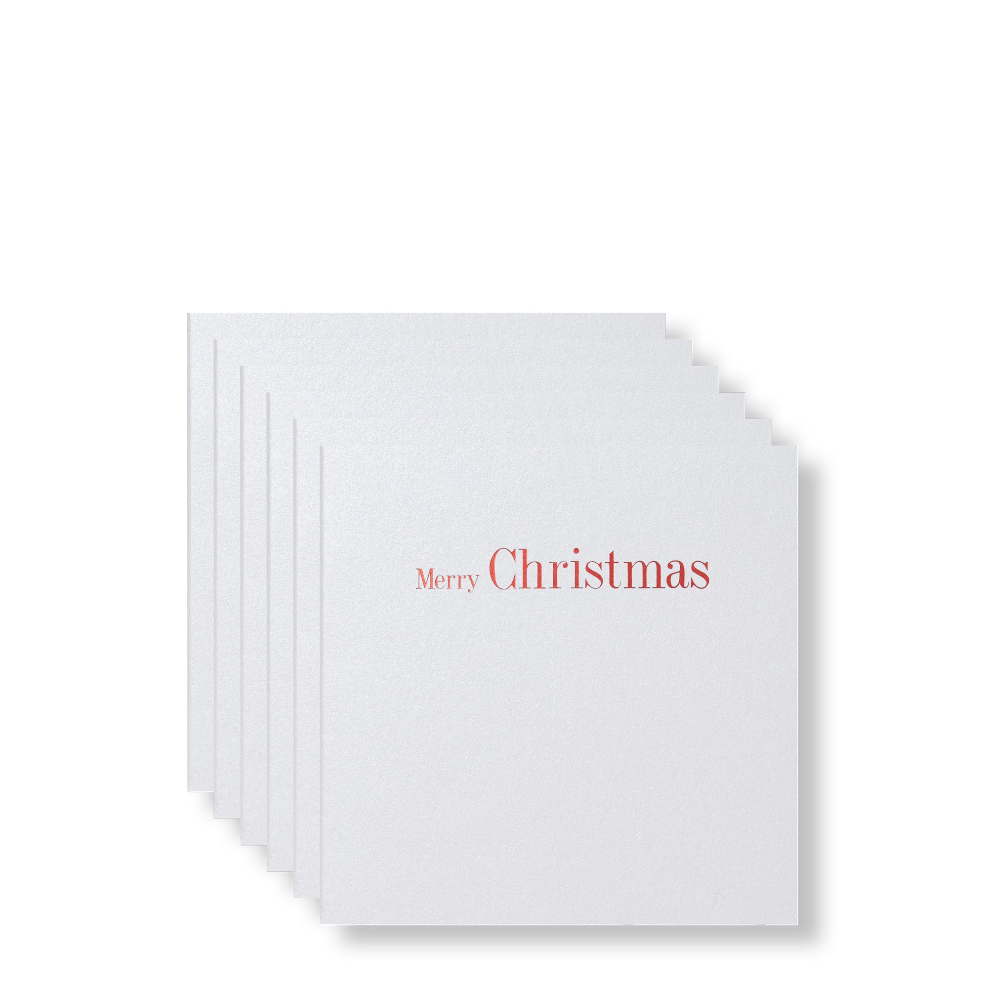 Merry Christmas Red Foiled Mini Cards-Story of Elegance