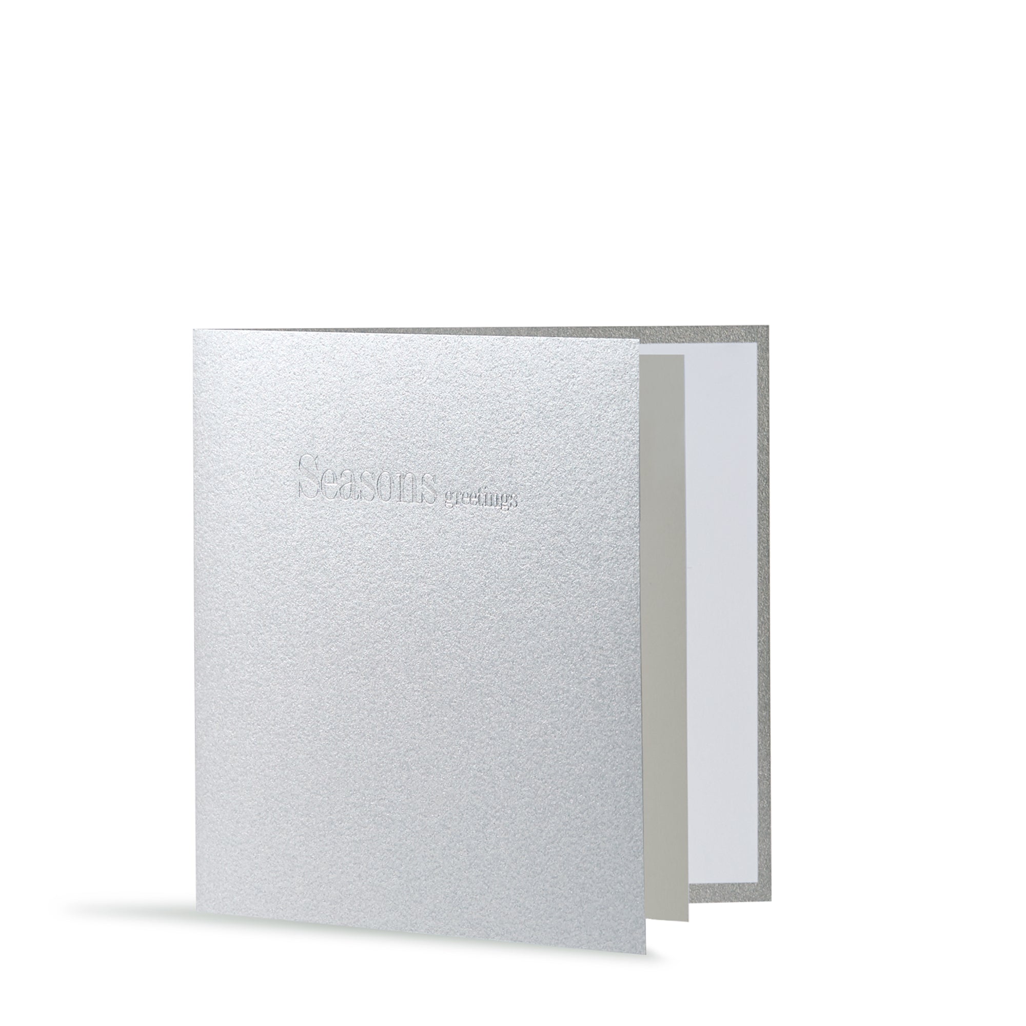 Seasons Greetings Silver Mini Cards-Story of Elegance