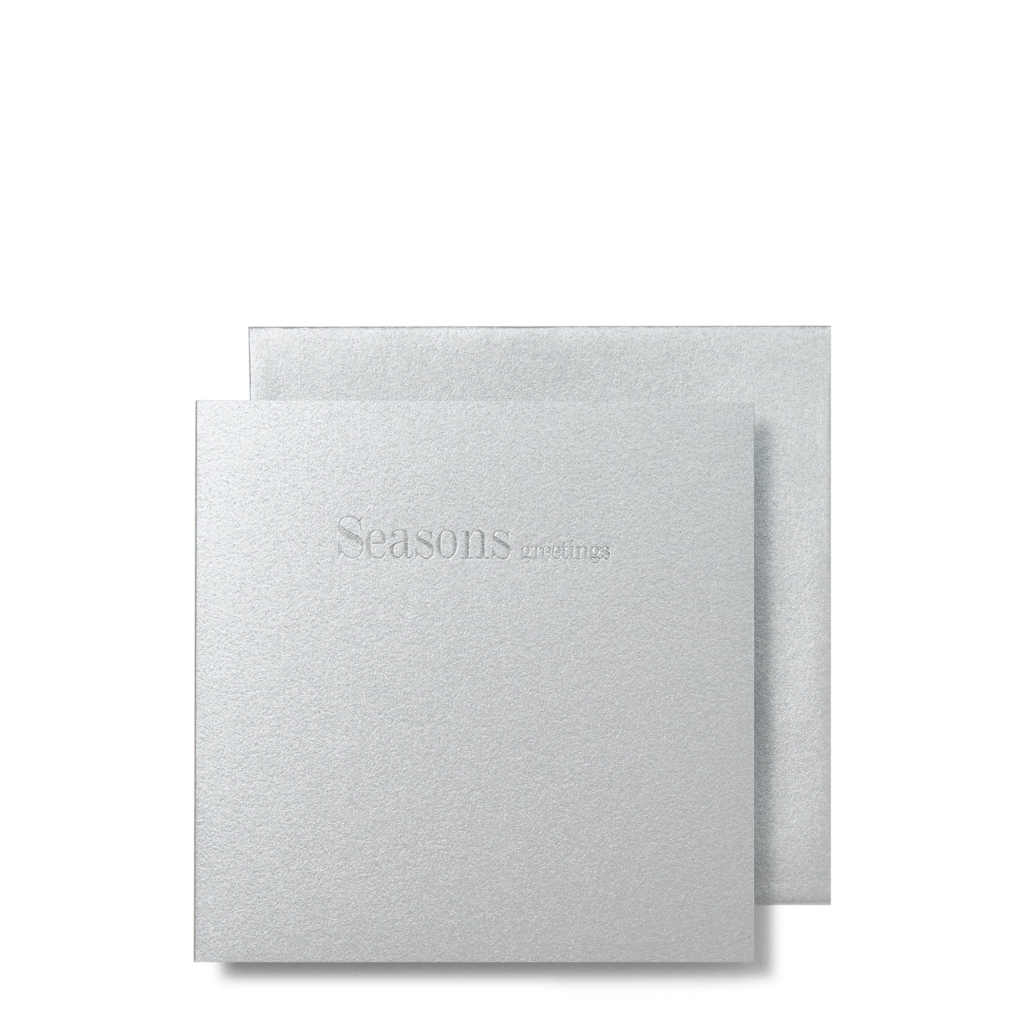 Seasons Greetings Silver Mini Cards-Story of Elegance