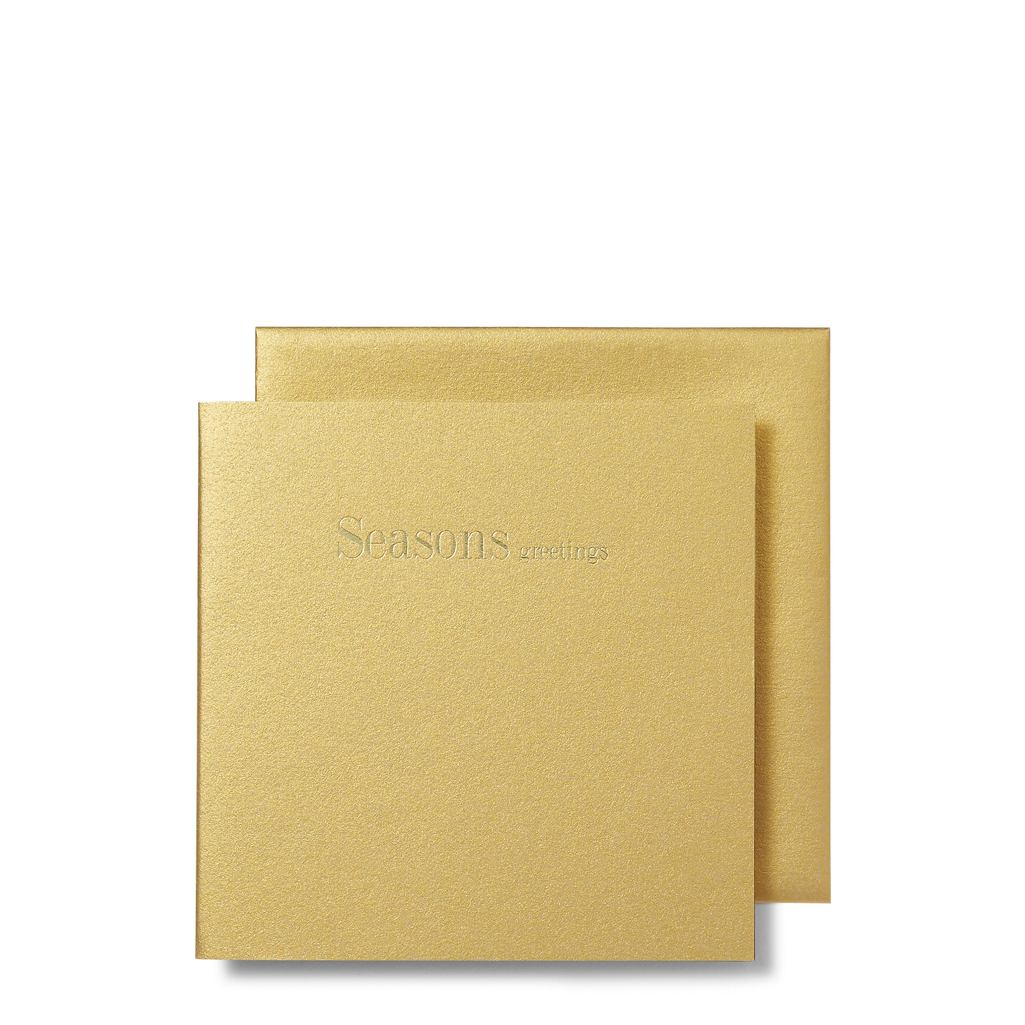 Seasons Greetings Gold Mini Cards, Set of 6