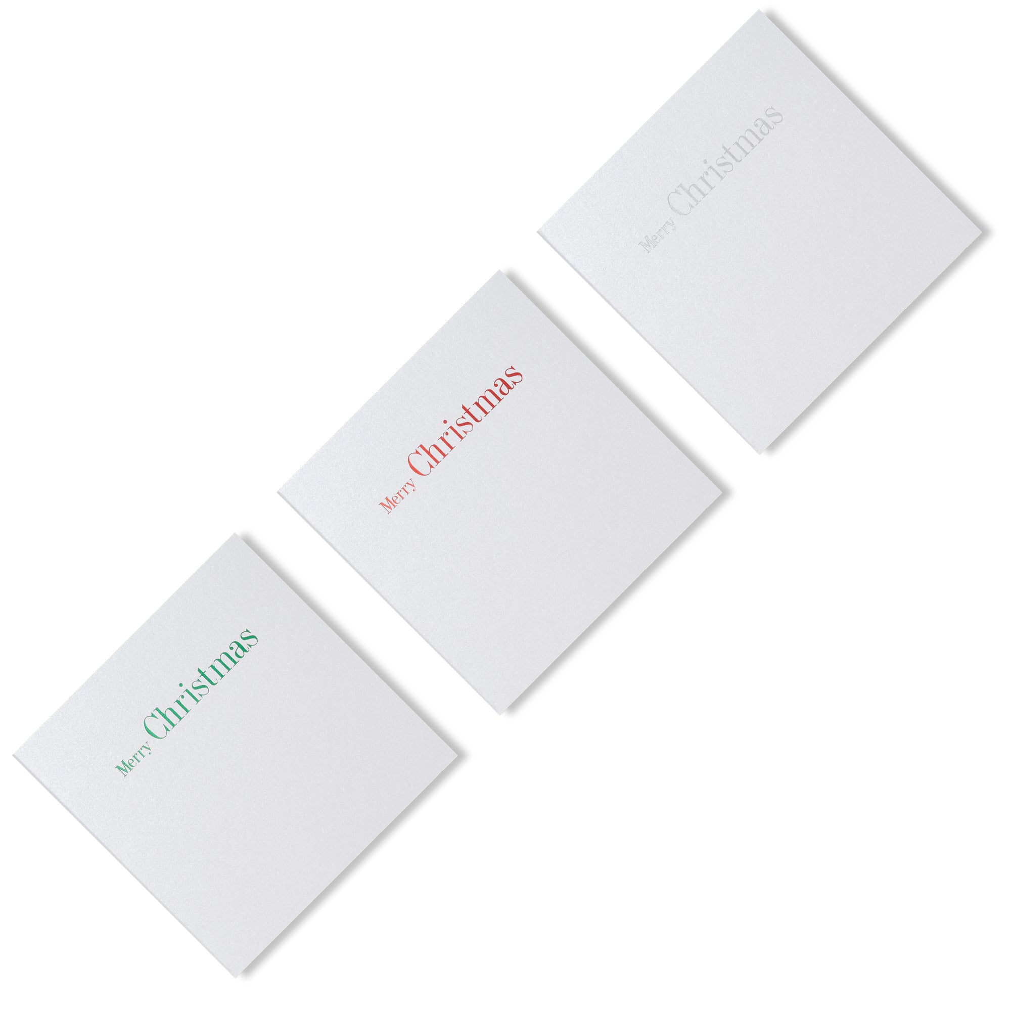 Merry Christmas, Multi Foiled Mini Cards, Sets of 9