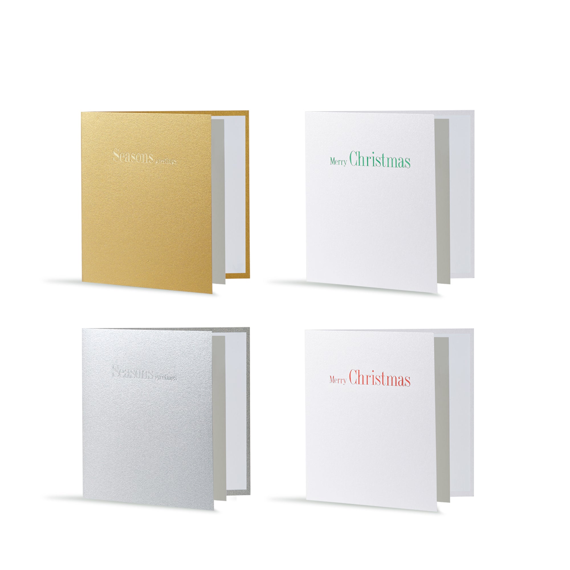 Merry Christmas, Seasons Greetings Mini Cards, Set of 8