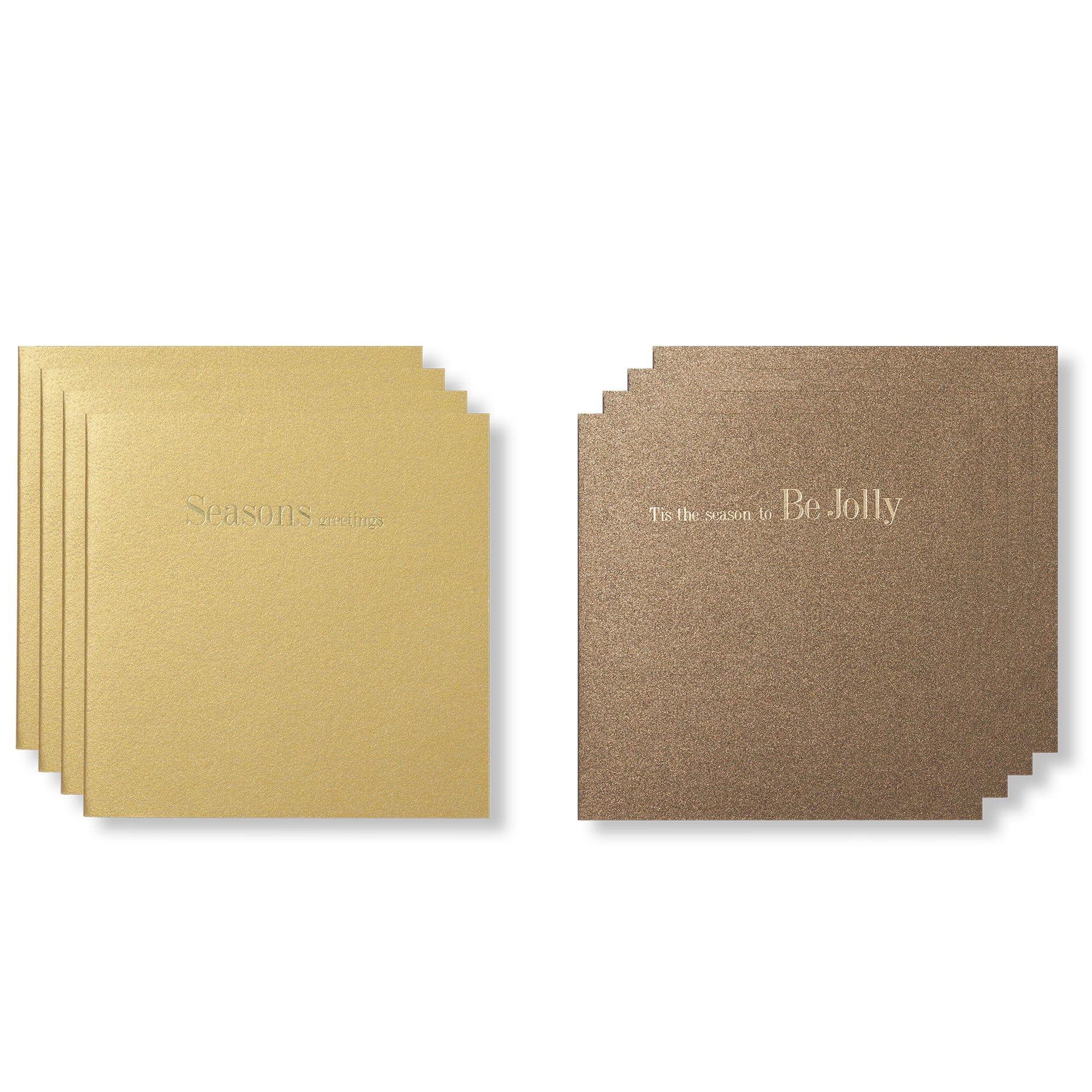 Bronze Gold Mini Cards, Set of 8