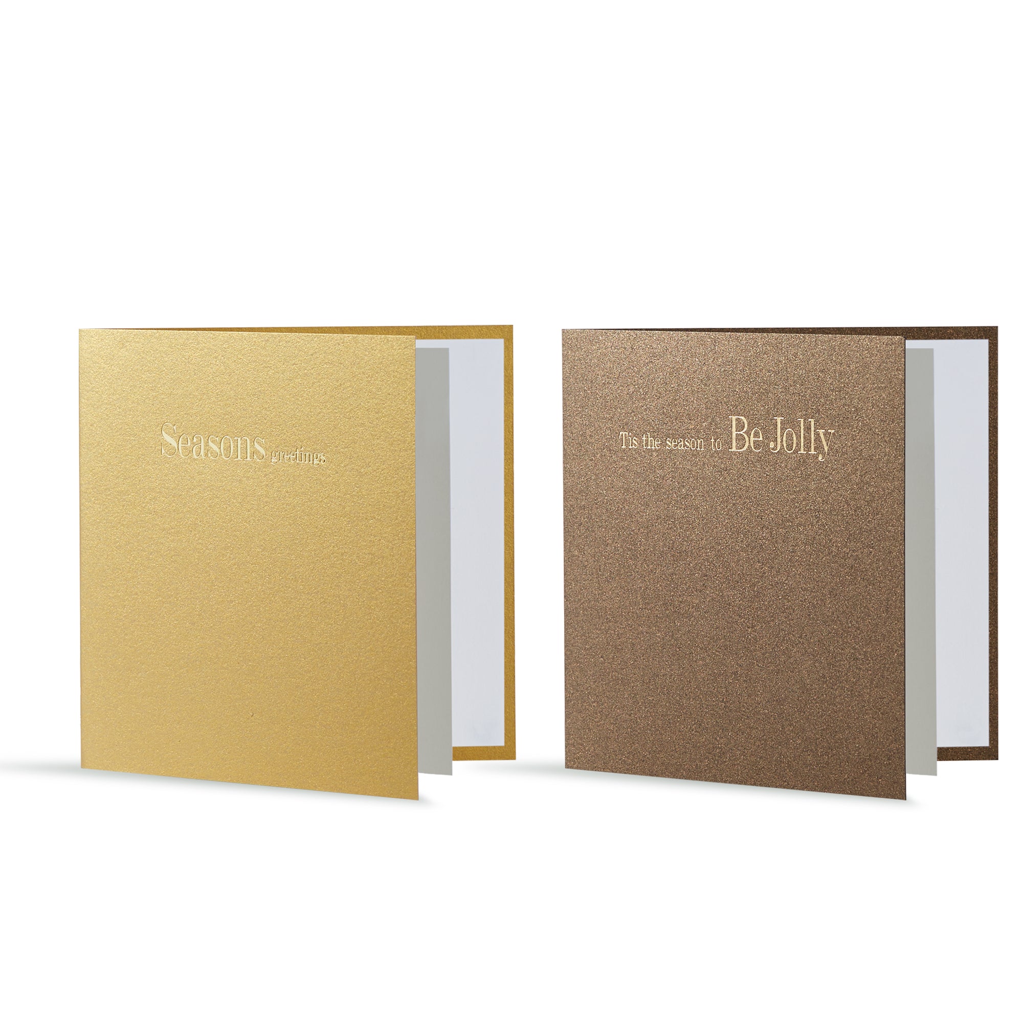 Bronze Gold Mini Cards, Set of 8