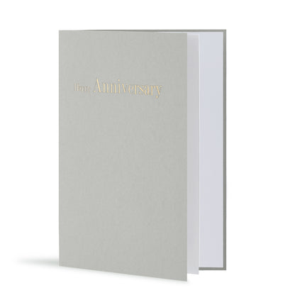 Happy Anniversary Card, Grey