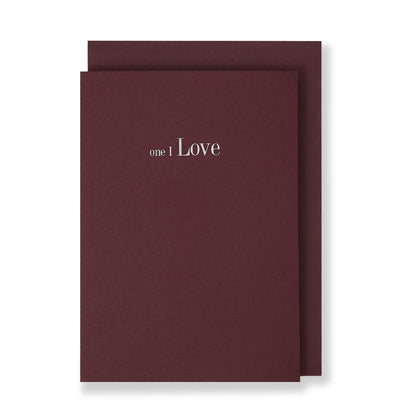 One I Love Card