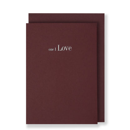 One I Love Card