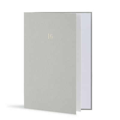 16th Birthday Milestone Anniversary Card, Grey