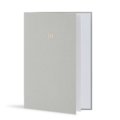 40th Birthday Milestone Anniversary Card, Grey