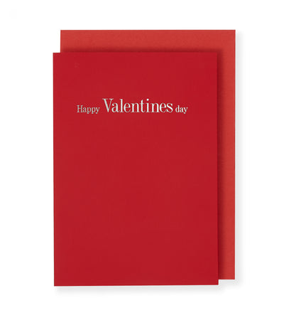Happy Valentine's Day Card, Red
