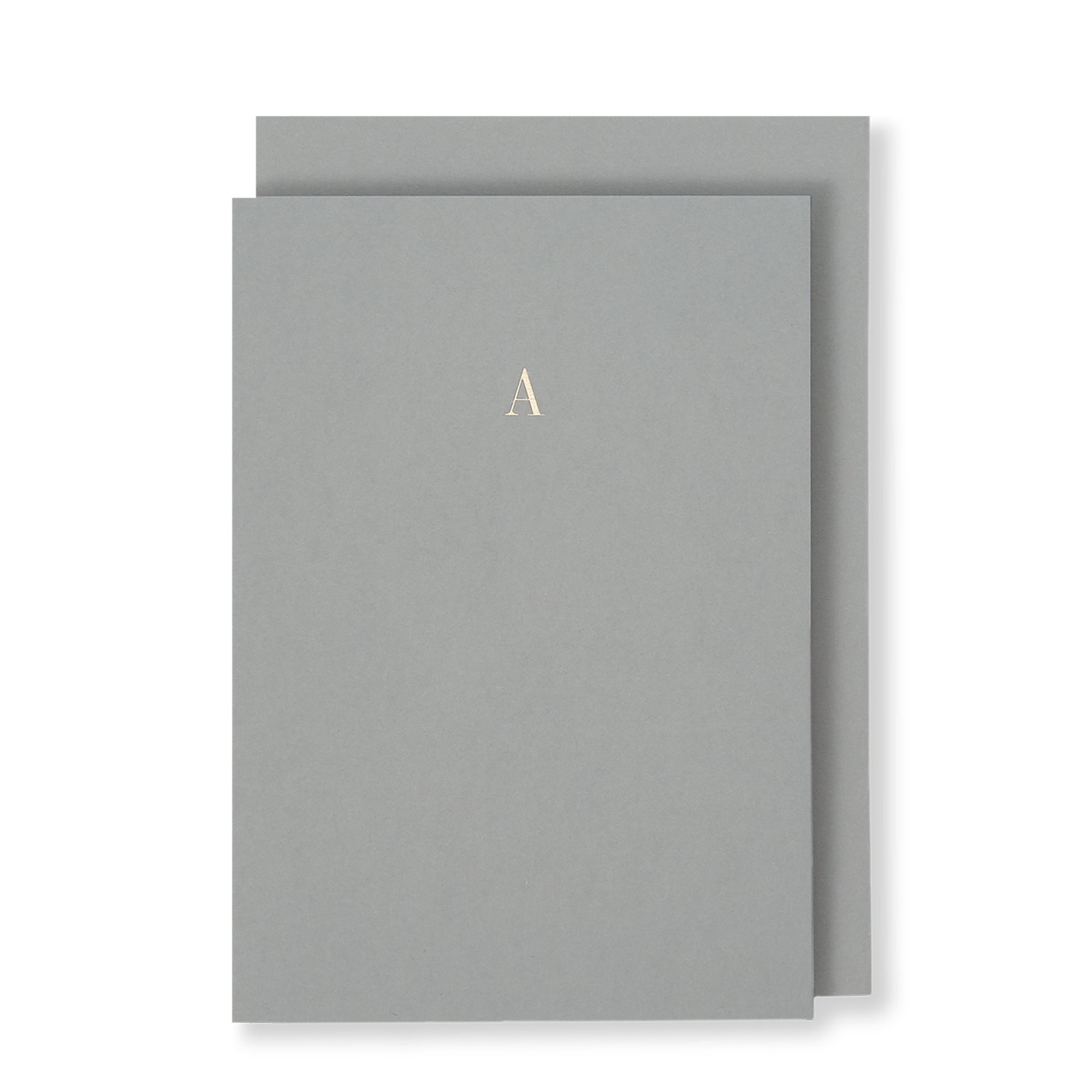 A Greeting Card in Grey, Front | Story of Elegance