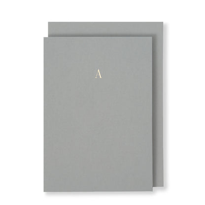 A Greeting Card in Grey, Front | Story of Elegance