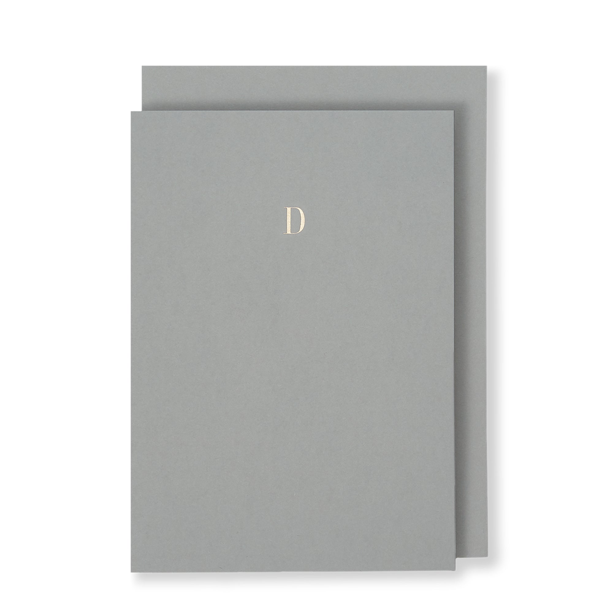 D Greeting Card in Grey, Front | Story of Elegance