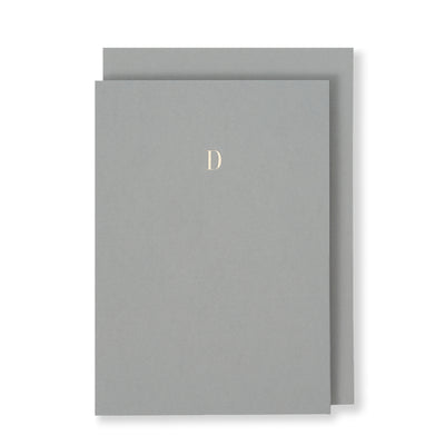 D Greeting Card in Grey, Front | Story of Elegance