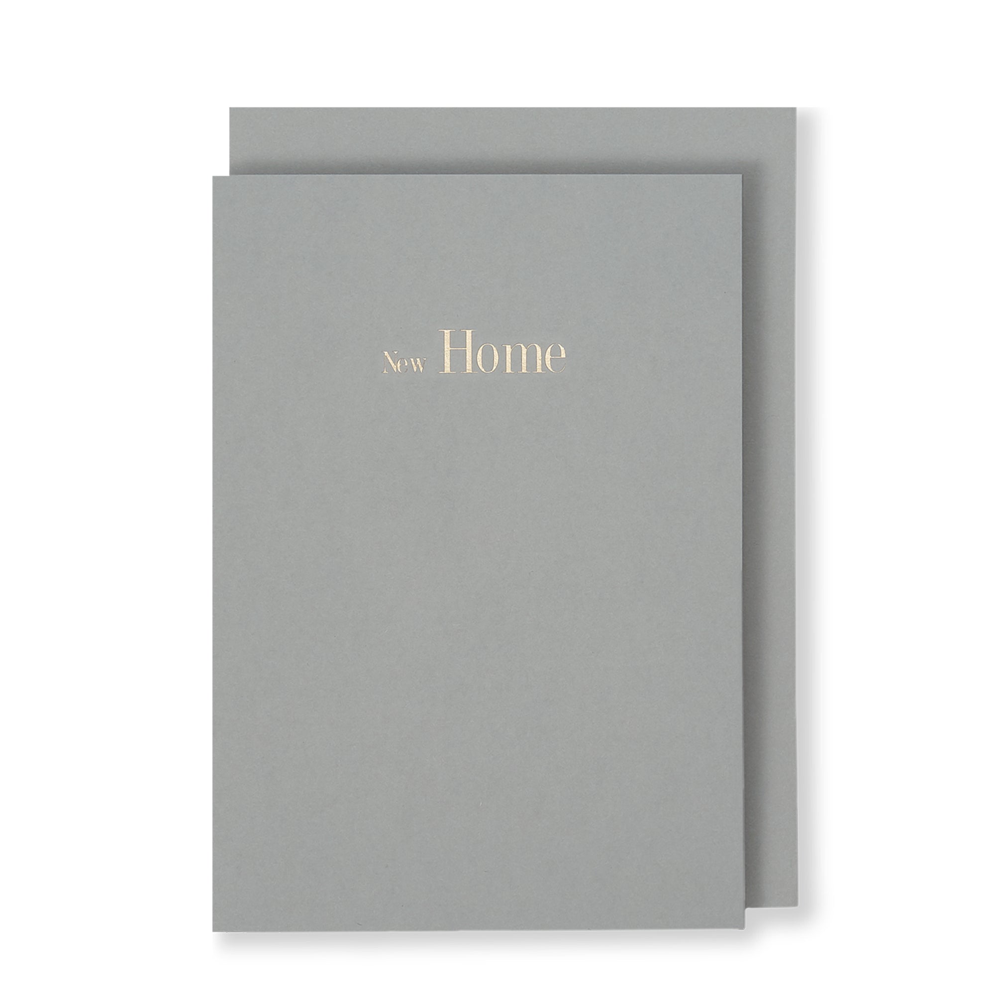 New Home Greeting Card in Grey, Front