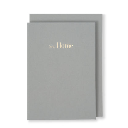 New Home Greeting Card in Grey, Front