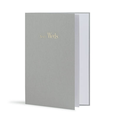 Newly Weds Greeting Card in Grey, Side