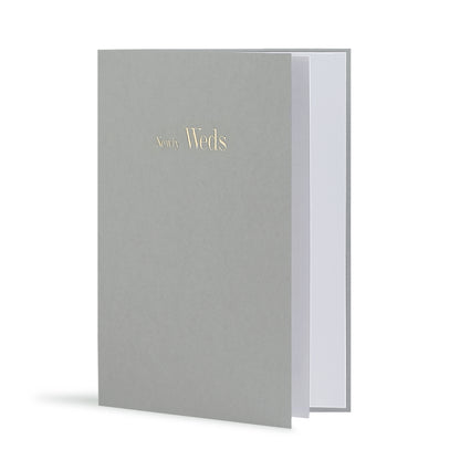 Newly Weds Greeting Card in Grey, Side