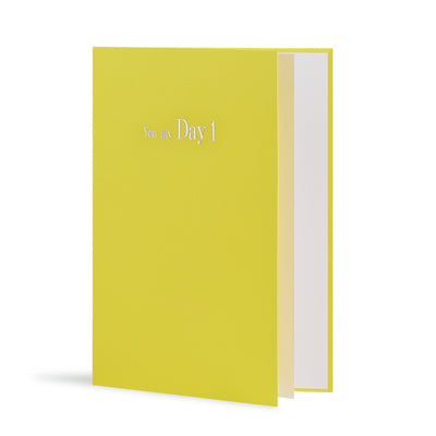 You My Day  Greeting Card in Yellow, Side