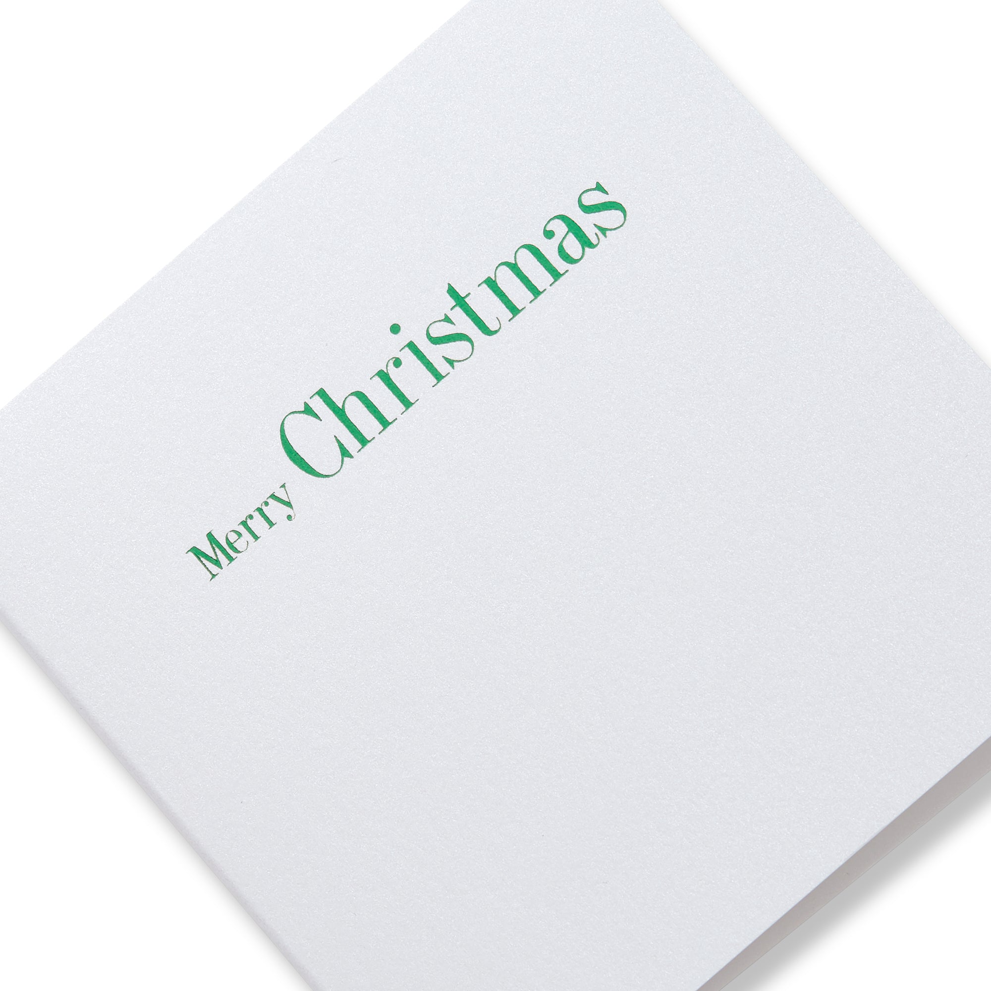 Merry Christmas Green Foiled Mini Cards-Story of Elegance