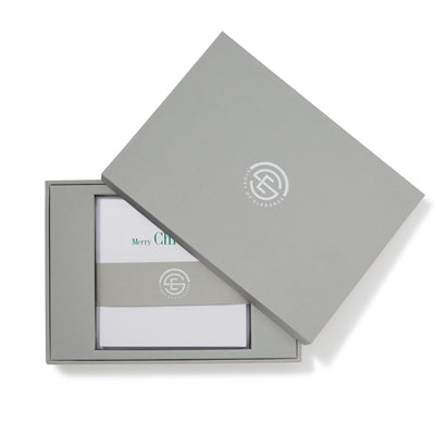 Merry Christmas Green Foiled Mini Cards-Story of Elegance