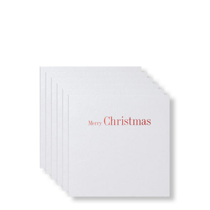 Merry Christmas Red Foiled Mini Cards-Story of Elegance