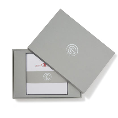 Merry Christmas Red Foiled Mini Cards-Story of Elegance