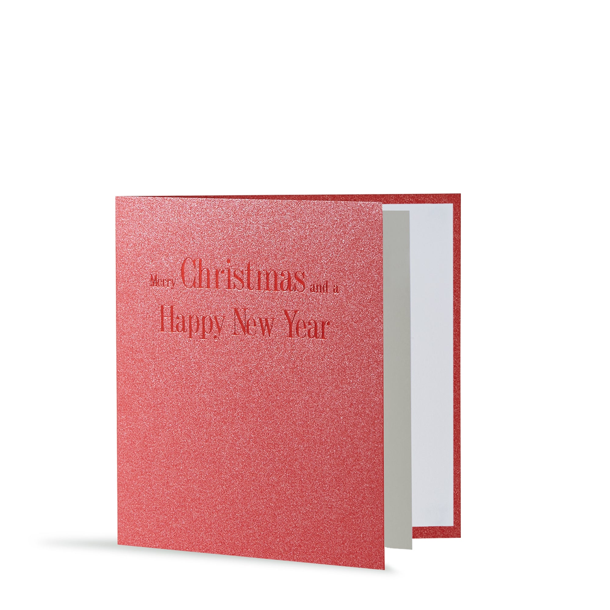 Christmas and New Year Red Foiled Mini Cards, Side | Boxed Set of 6 | Story of Elegance