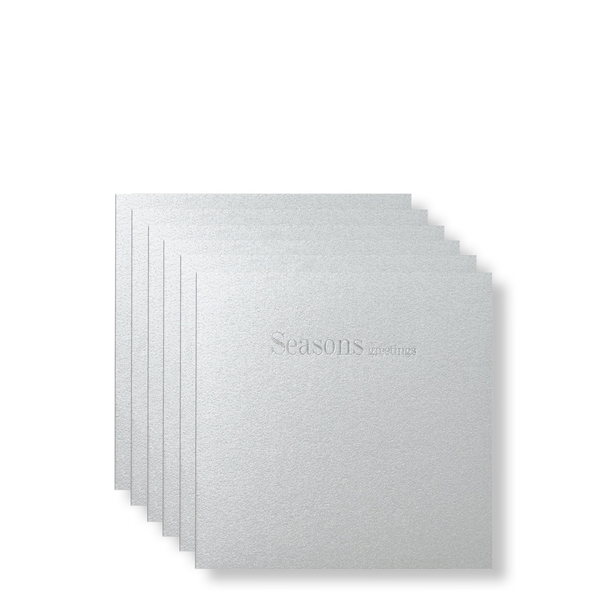 Seasons Greetings Silver Mini Cards-Story of Elegance