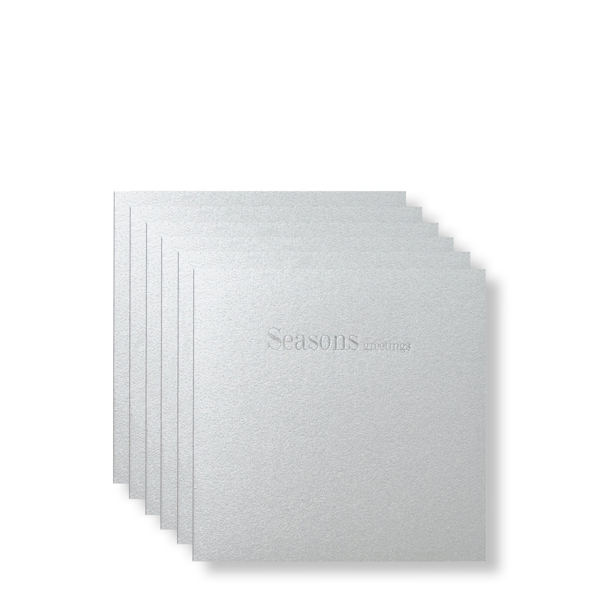 Seasons Greetings Silver Mini Cards-Story of Elegance