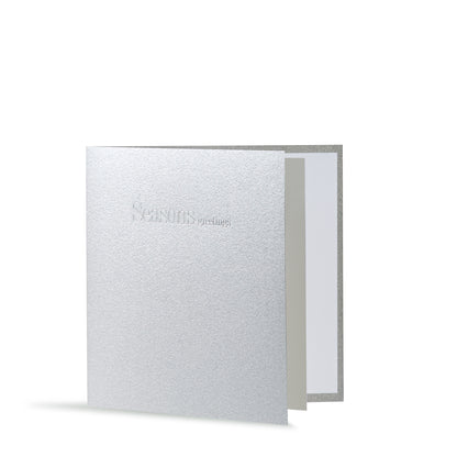 Seasons Greetings Silver Mini Cards-Story of Elegance