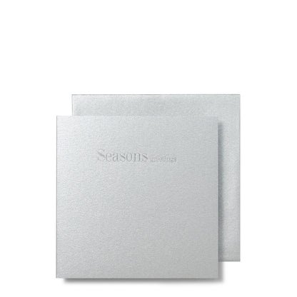 Seasons Greetings Silver Mini Cards-Story of Elegance