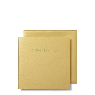 Seasons Greetings Gold Mini Cards, Set of 6