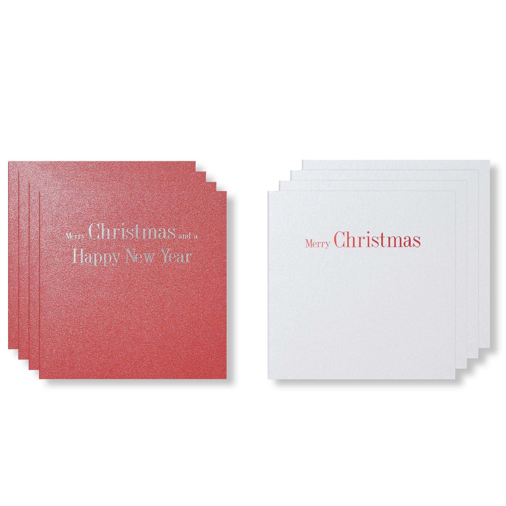 Red Metallics Mini Cards, Set of 8