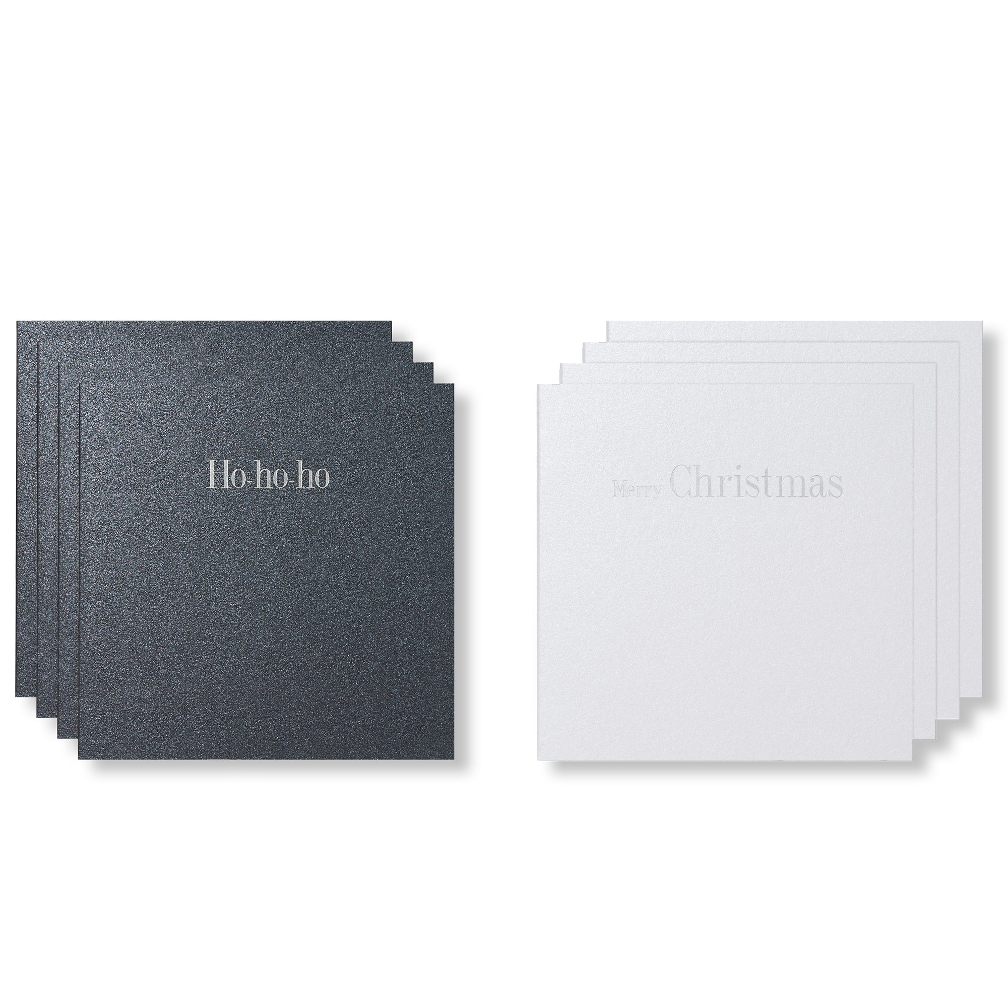 Silver Metallics Foiled Duo Mini Cards, Set of 8