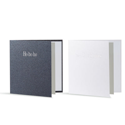 Silver Metallics Foiled Duo Mini Cards, Set of 8