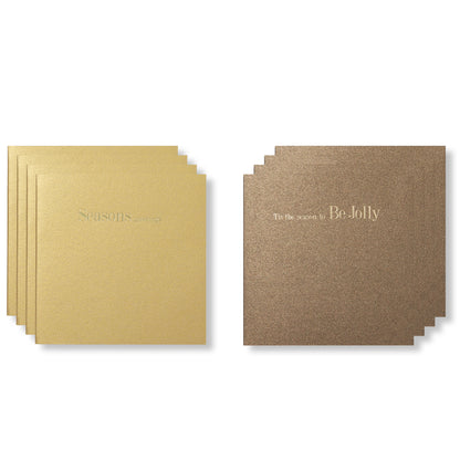 Bronze Gold Mini Cards, Set of 8